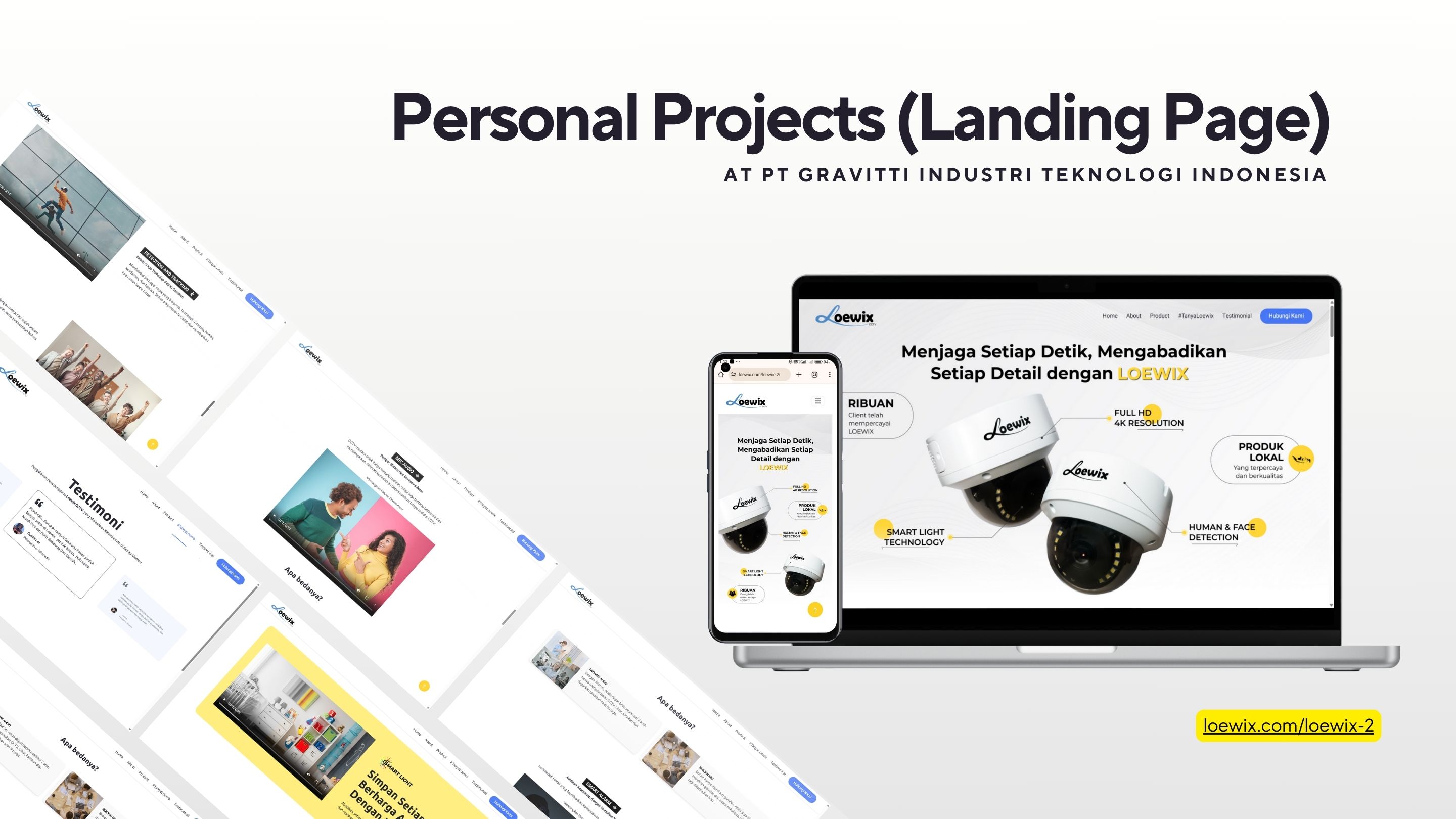 'Loewix' Features & Testimonials Landing Page
