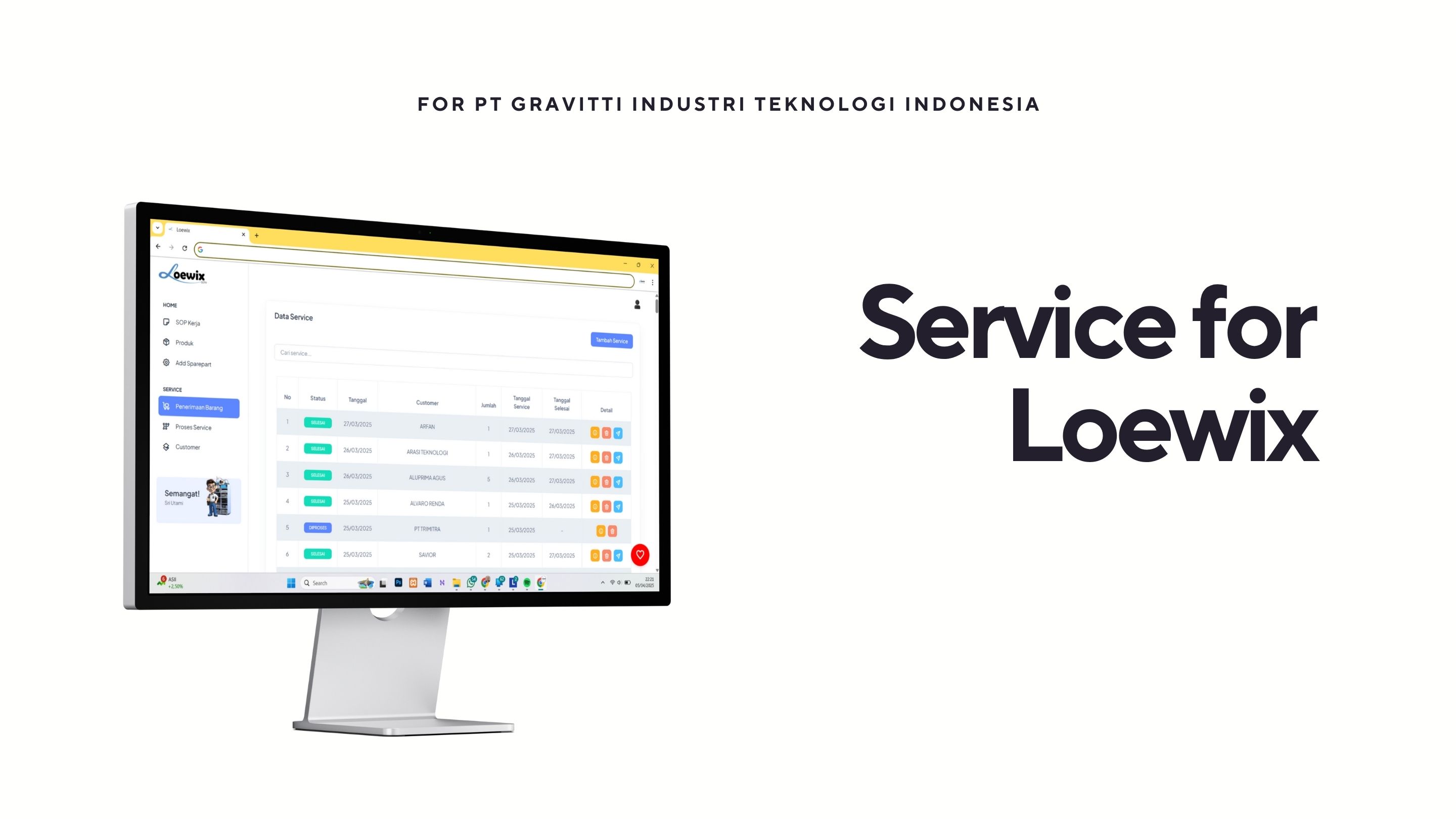 'Loewix' Service Management System